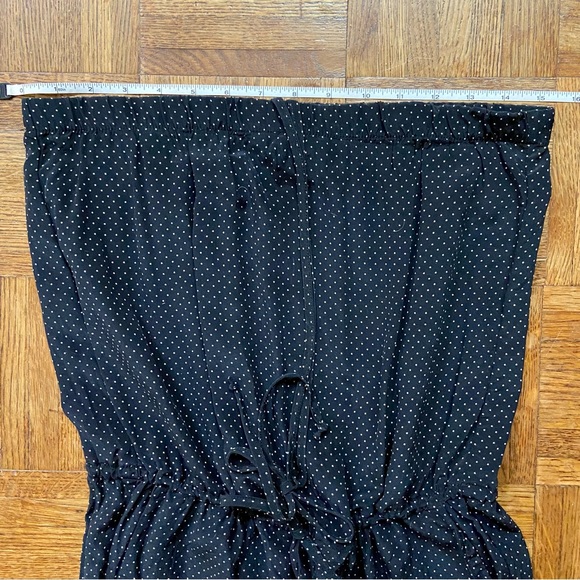 Otte NYC black print silk halter strapless jumpsuit - Picture 5 of 7